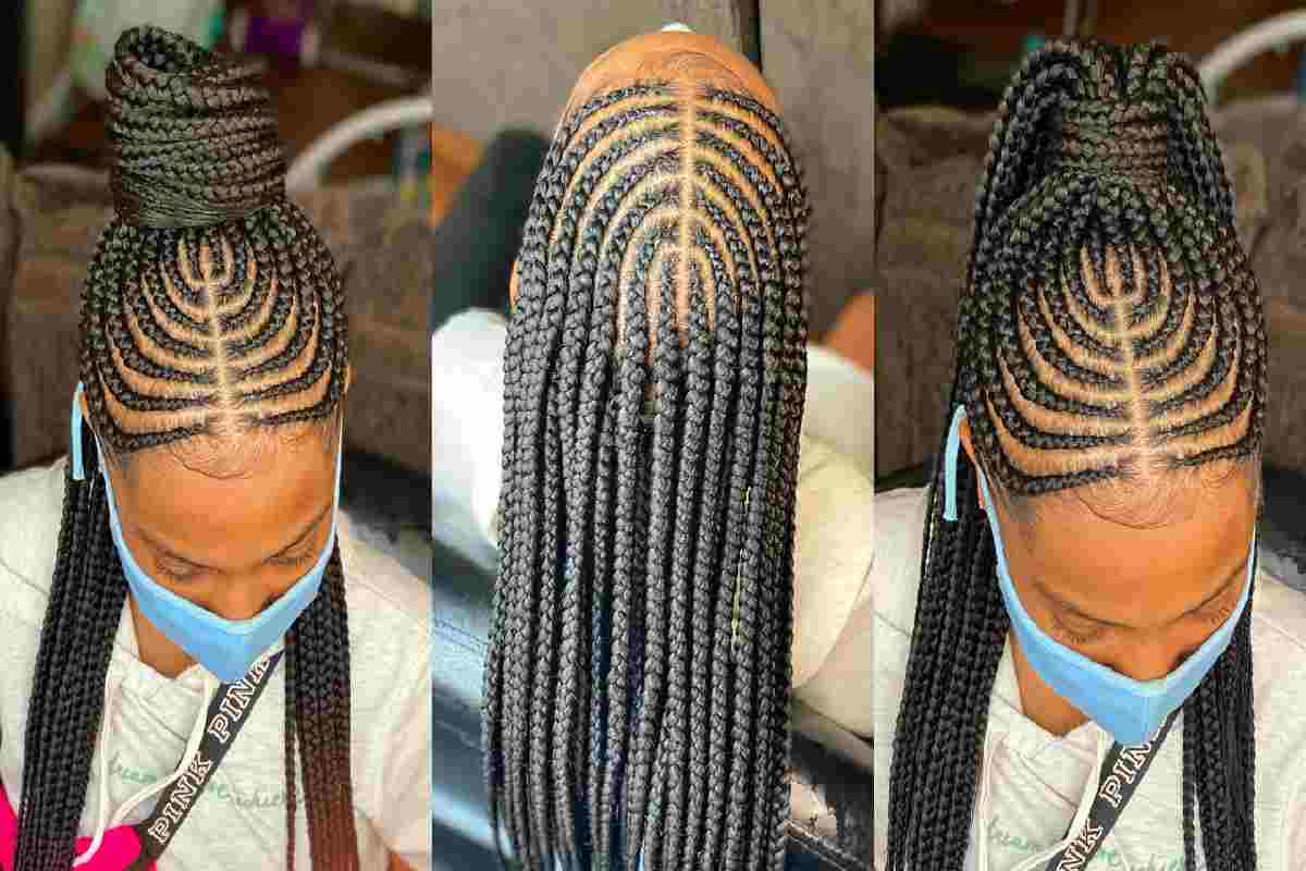 Feed In Braids to the Back