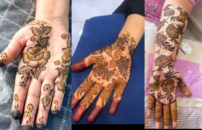 Beginner Cute Simple Mehndi Designs For Front Hands