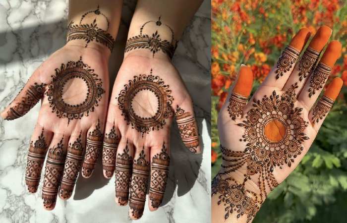 Floral Jaal Mehendi Design 