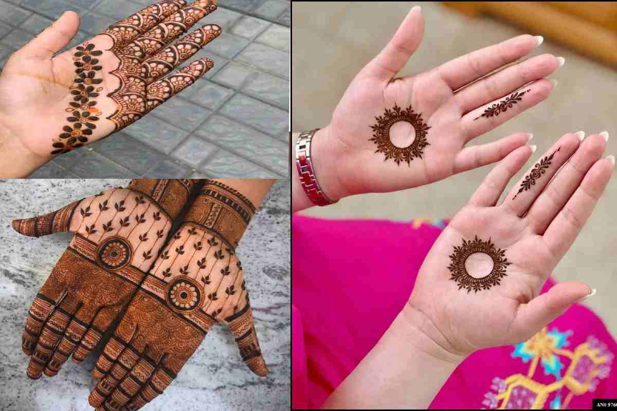 Front Hand Simple Mehndi Design 2022