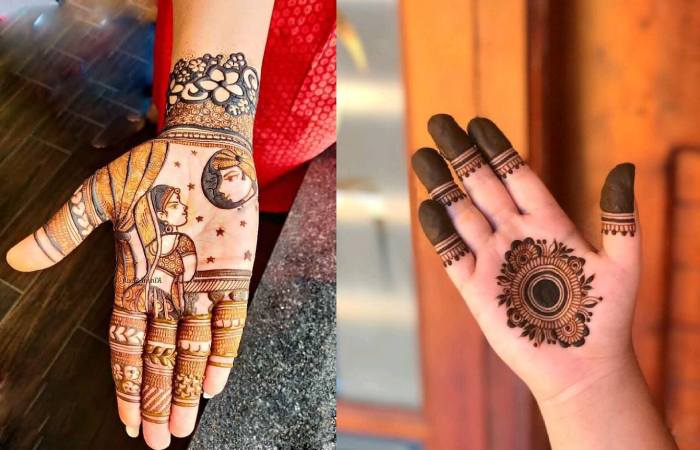 Modern Abstract Mehendi Design