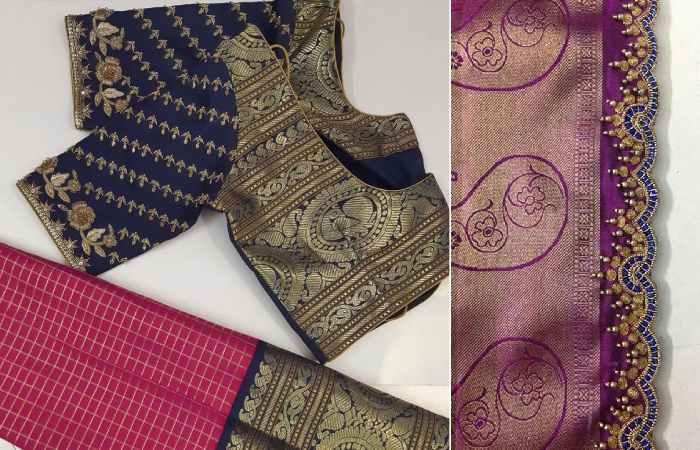 Grand Silk Saree Kuchu Designs 