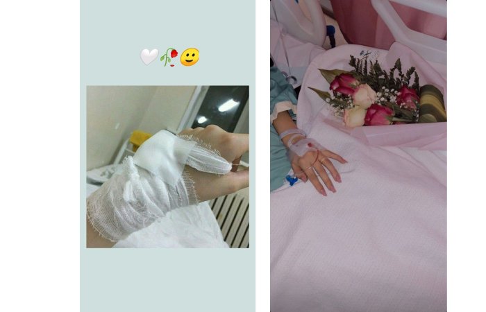 Snapchat Instagram Girl Hand In Hospital