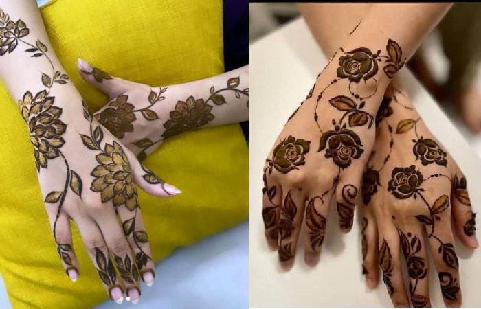 Stylish Back Hand Mehndi Designs Easy