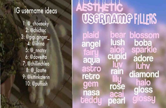 Short Aesthetic Usernames For Instagram For Girl